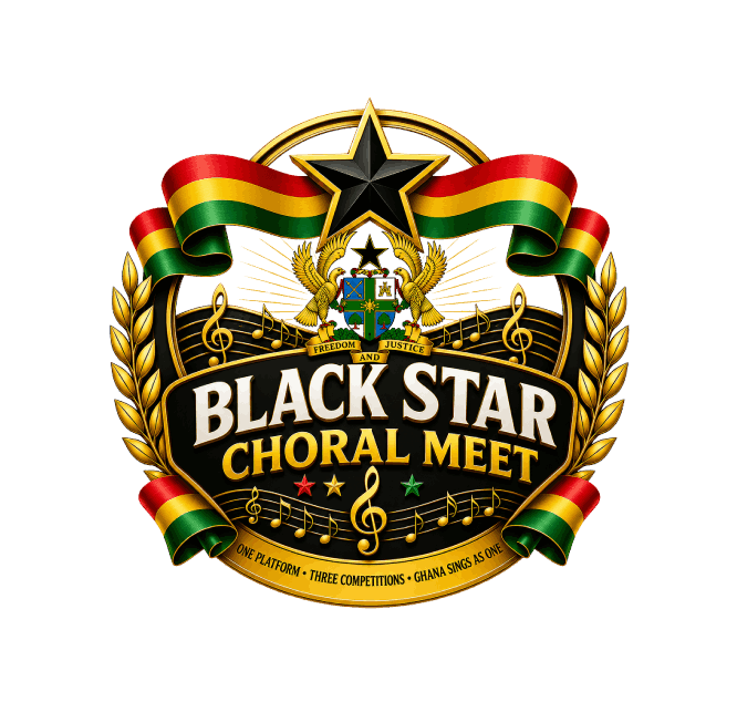 Black Star Choral Meet Logo